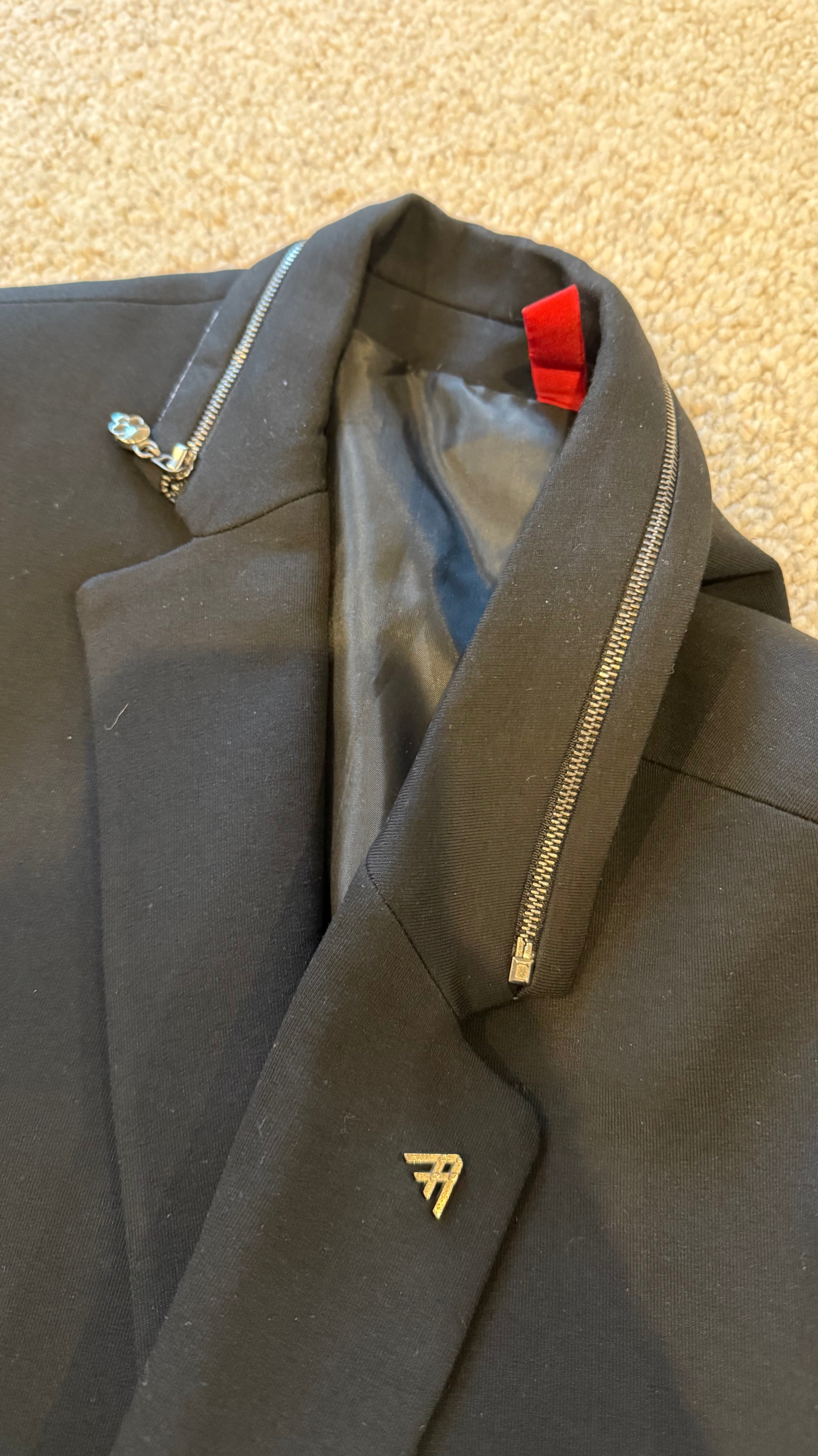 Armina Exclusive Skull Blazer – Black, Size 56, Very Good Condition