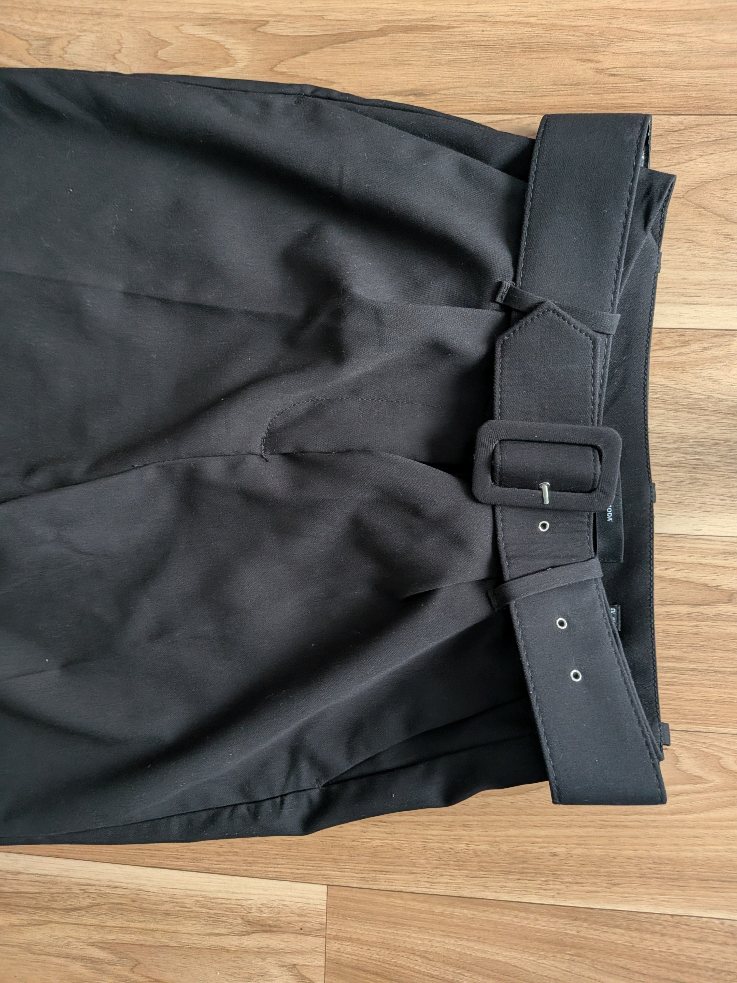 Vero Moda Side Buckle Trousers, Black, Size M/38, Very Good Condition