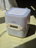 Lenco CRW-2 Sunrise Radiowecker Weiß/Cream Kompakt mit Adapter, guter Zustand