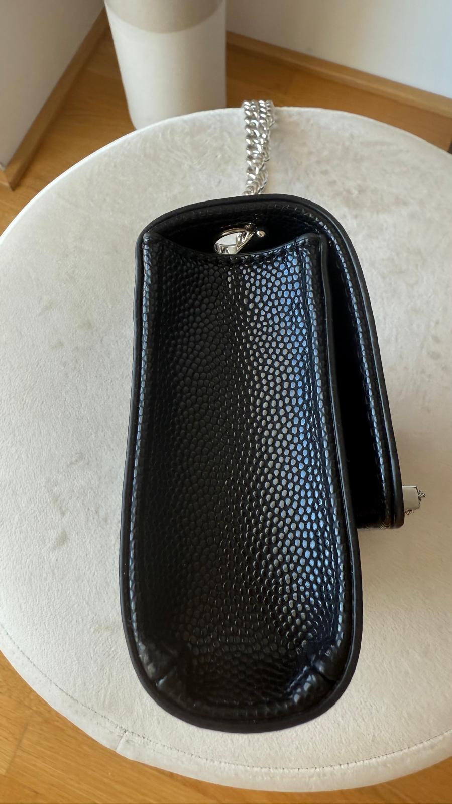 Valentino Divina Crossbody Bag | Black Faux Leather | Good Condition