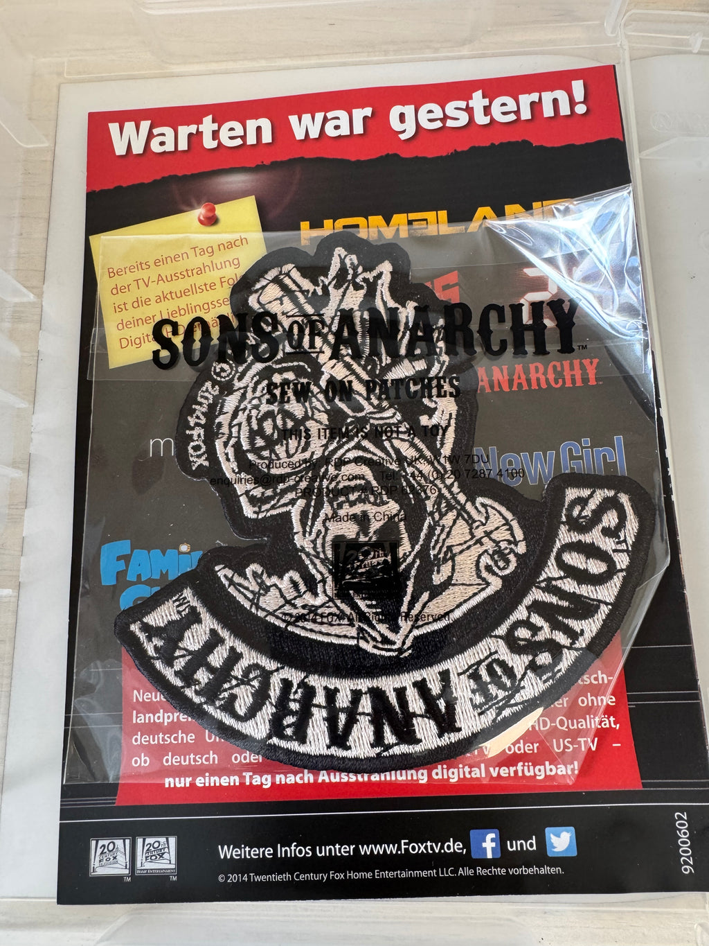 Sons of Anarchy Seasons 1-3 DVD Box Set + Patch, Region 2, Good Condition
