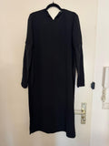 Zara Woman Schwarzes Midikleid – Langarm, Größe L, guter Zustand