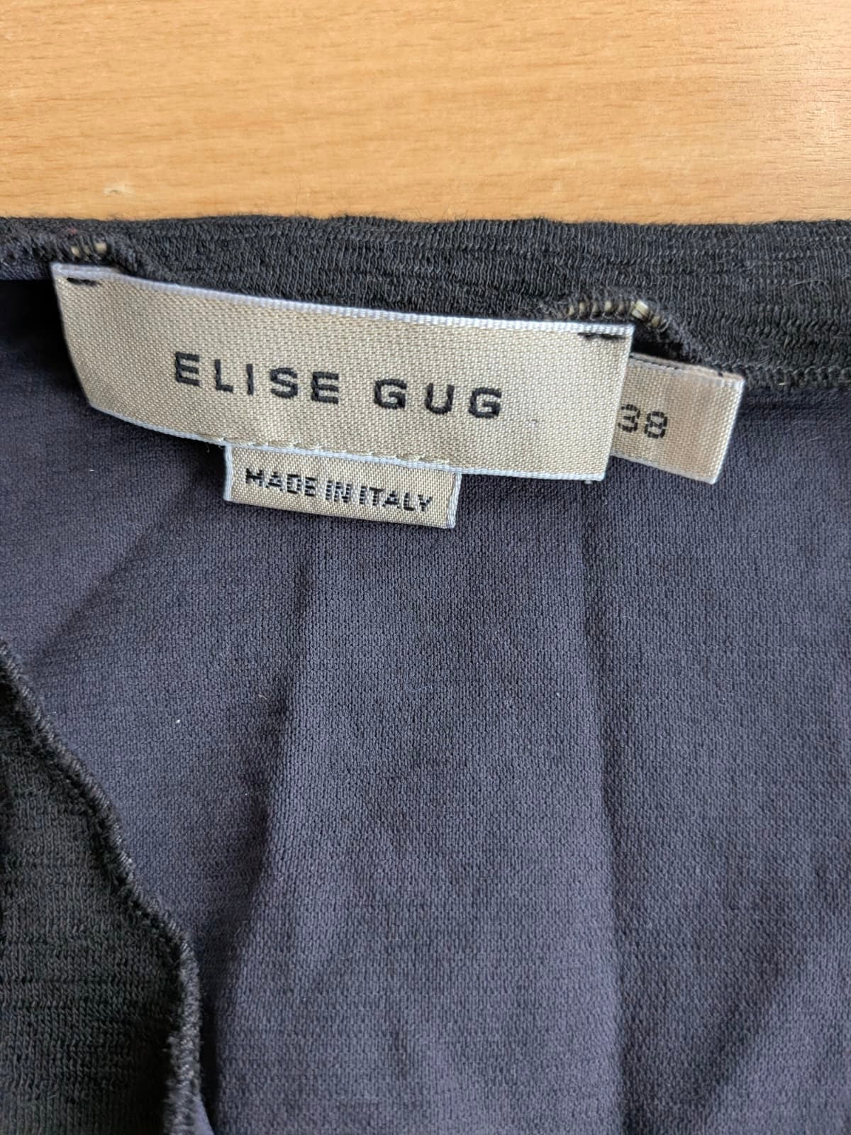 Elise Gug schwarzes Wollmischkleid, Gr. 38 (M), sehr guter Zustand
