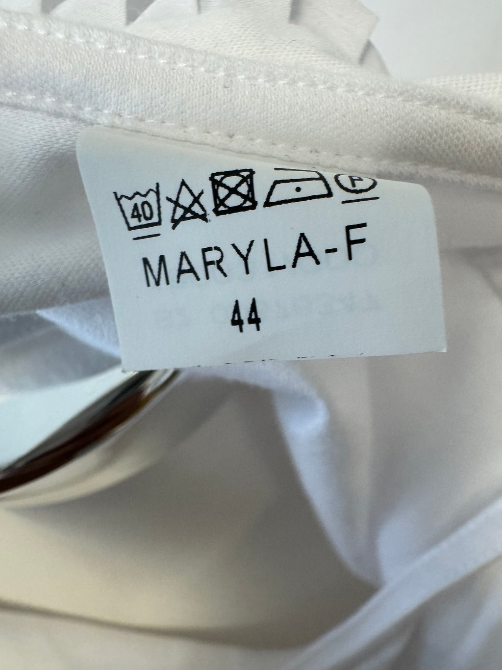 Van Laack Maryla-F Bluse, Faltenrücken, Gr. 44 (L), Weiß, guter Zustand