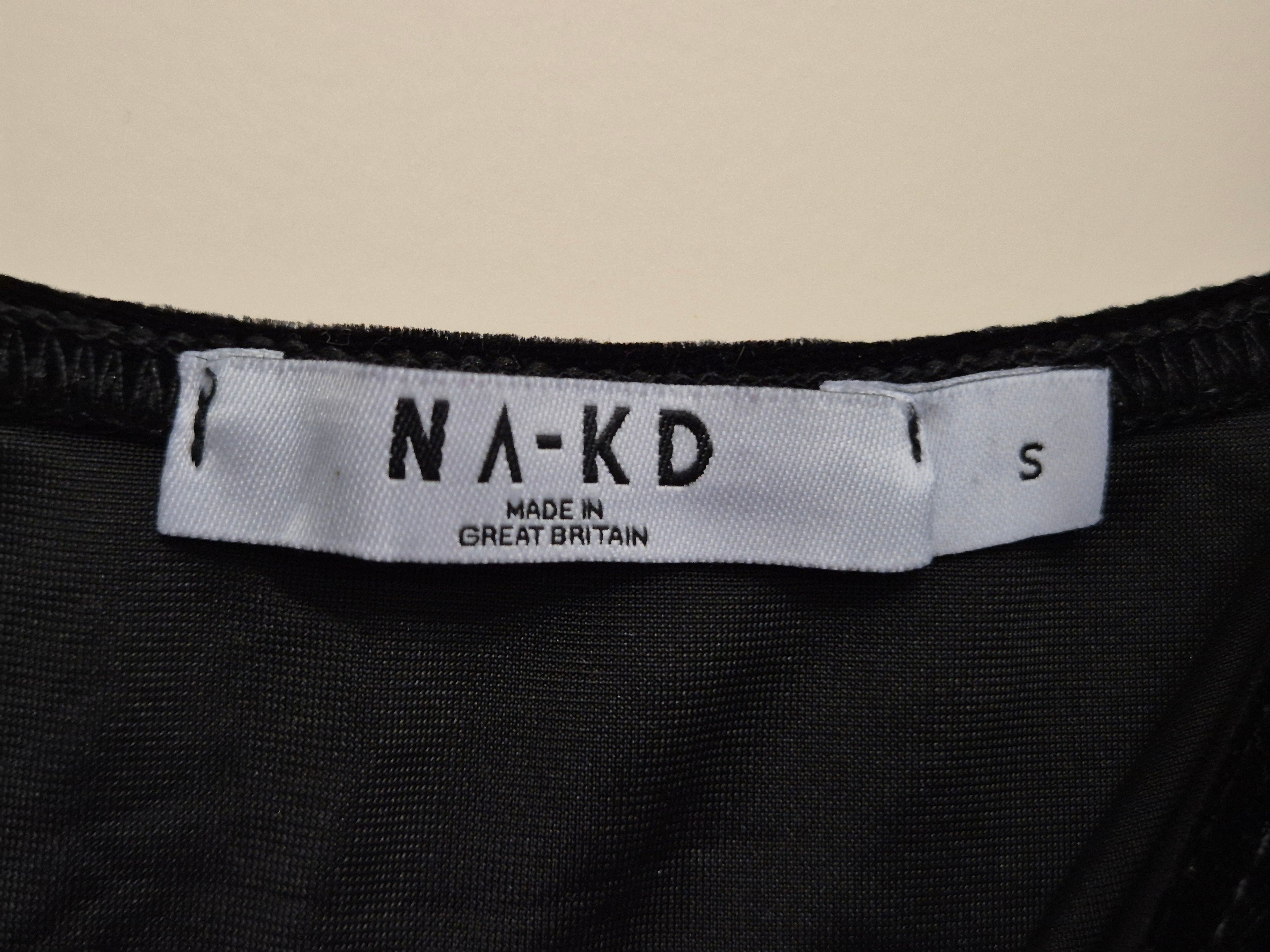 NA-KD Samtkleid Schwarz One-Shoulder, Größe S, Sehr Gut
