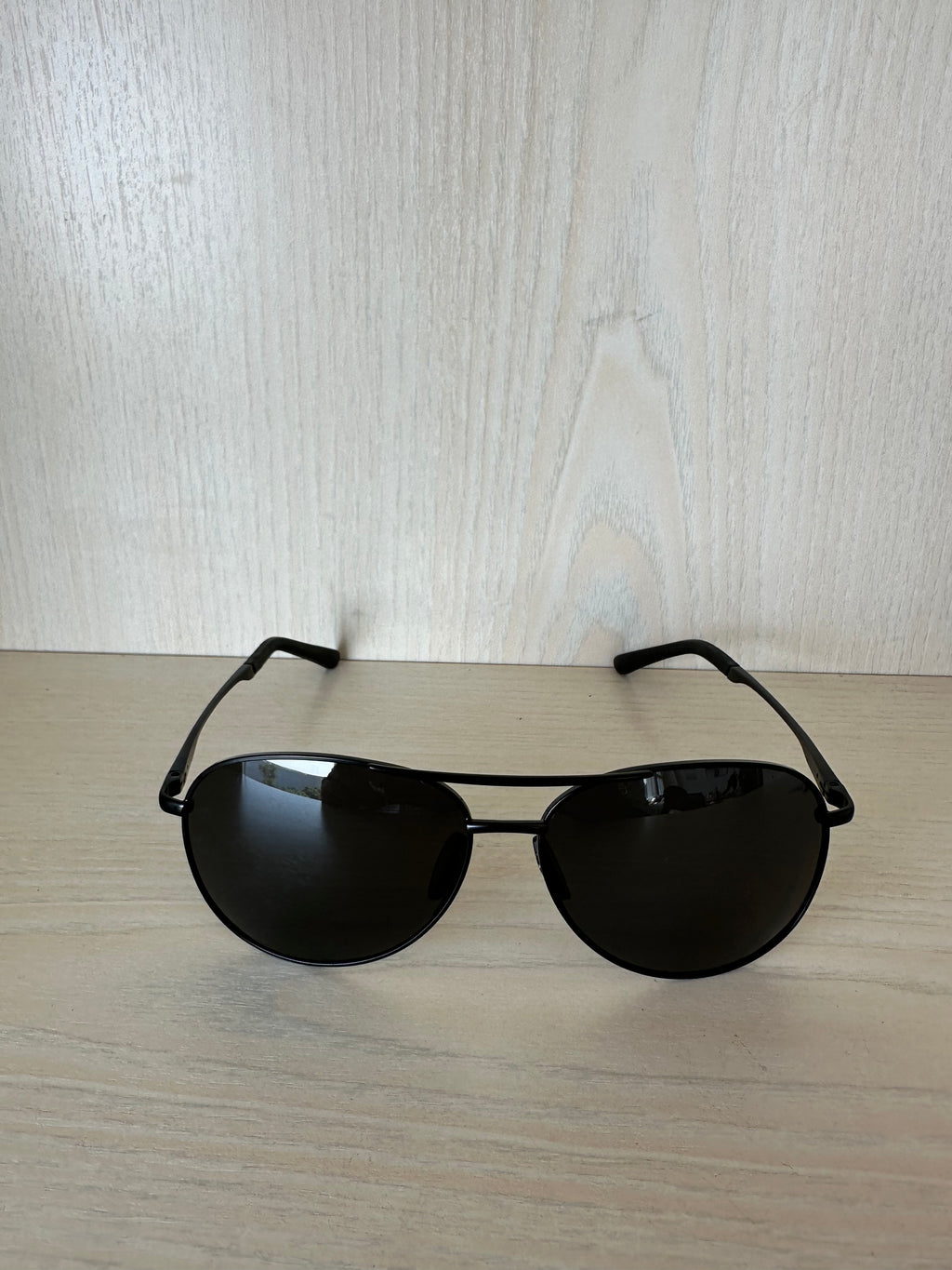 DXRPO Aviator Sonnenbrille Schwarz UV400 58mm Unisex Wie Neu mit Etui