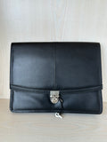 Leonhard Heyden Document Case – Leather, Black, Medium, Very Good Condition