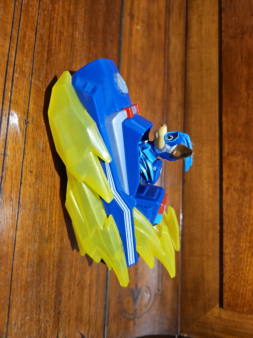 Paw Patrol Mighty Pups Charged Up Chase Deluxe Fahrzeug + Figur, Blau, Sehr Gut