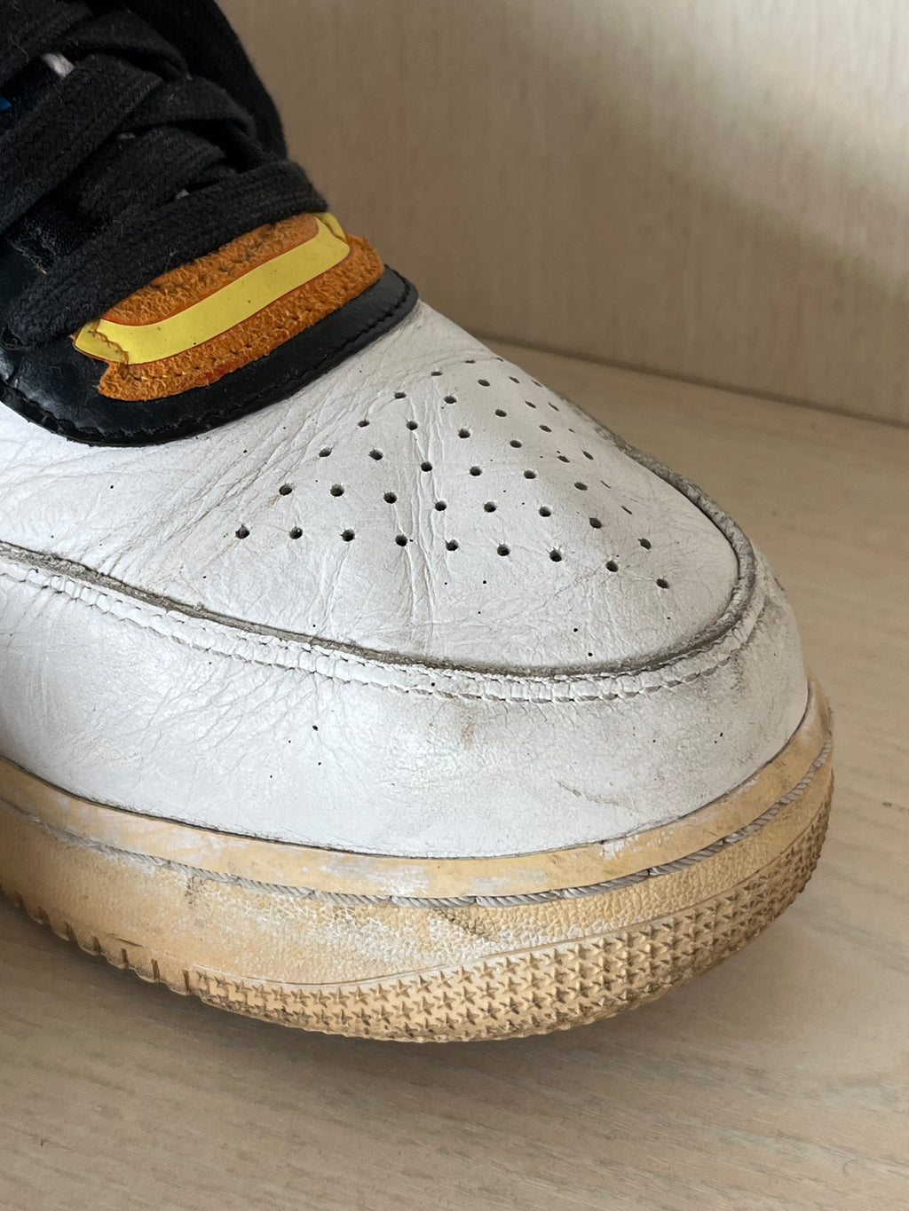 Nike Air Force 1 Low x Riccardo Tisci Weiß/Schwarz/Braun EU 45 Gebraucht
