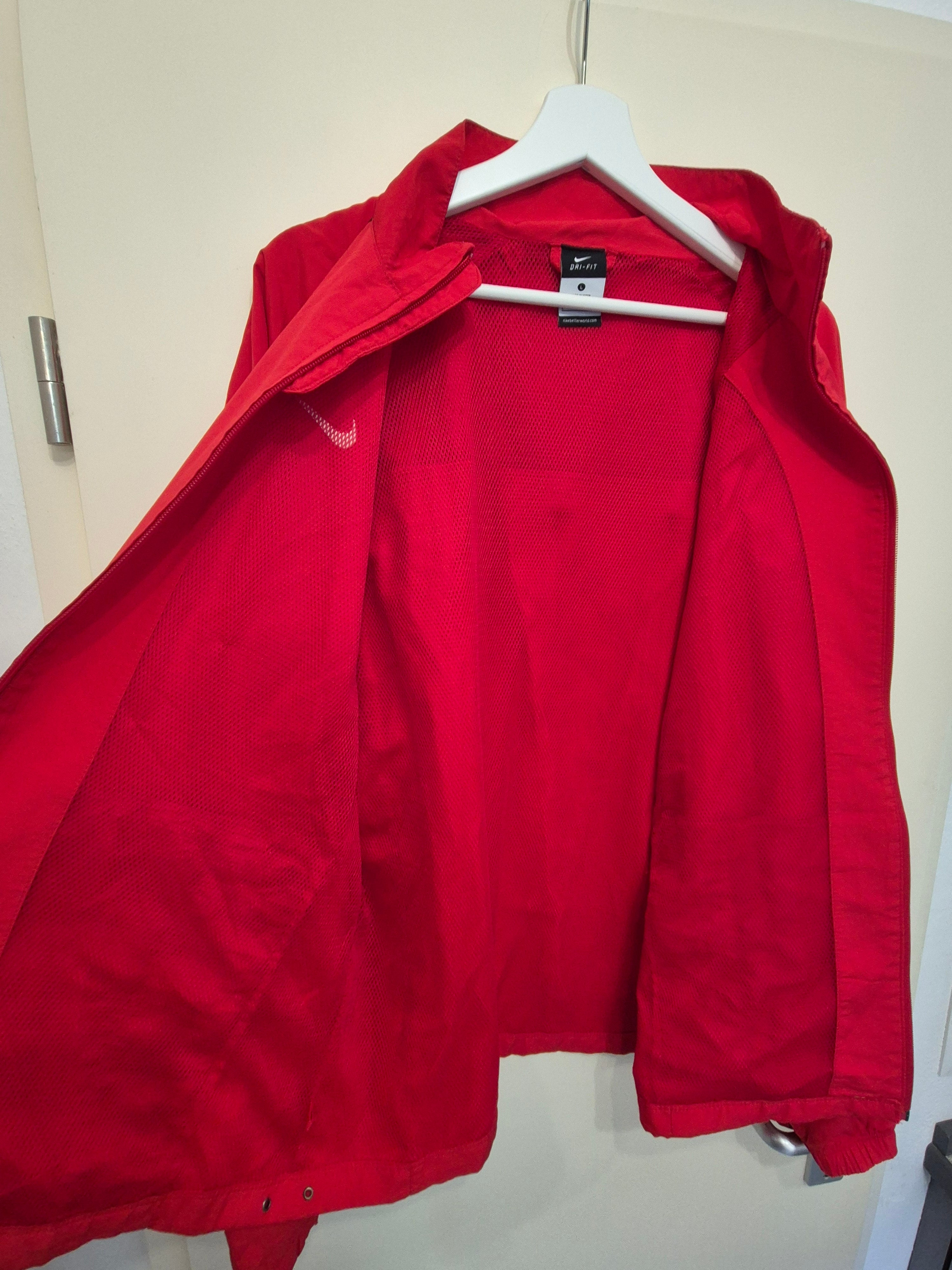 Nike Dri-FIT Team Trainingsjacke L Rot Sehr Gut Custom Print