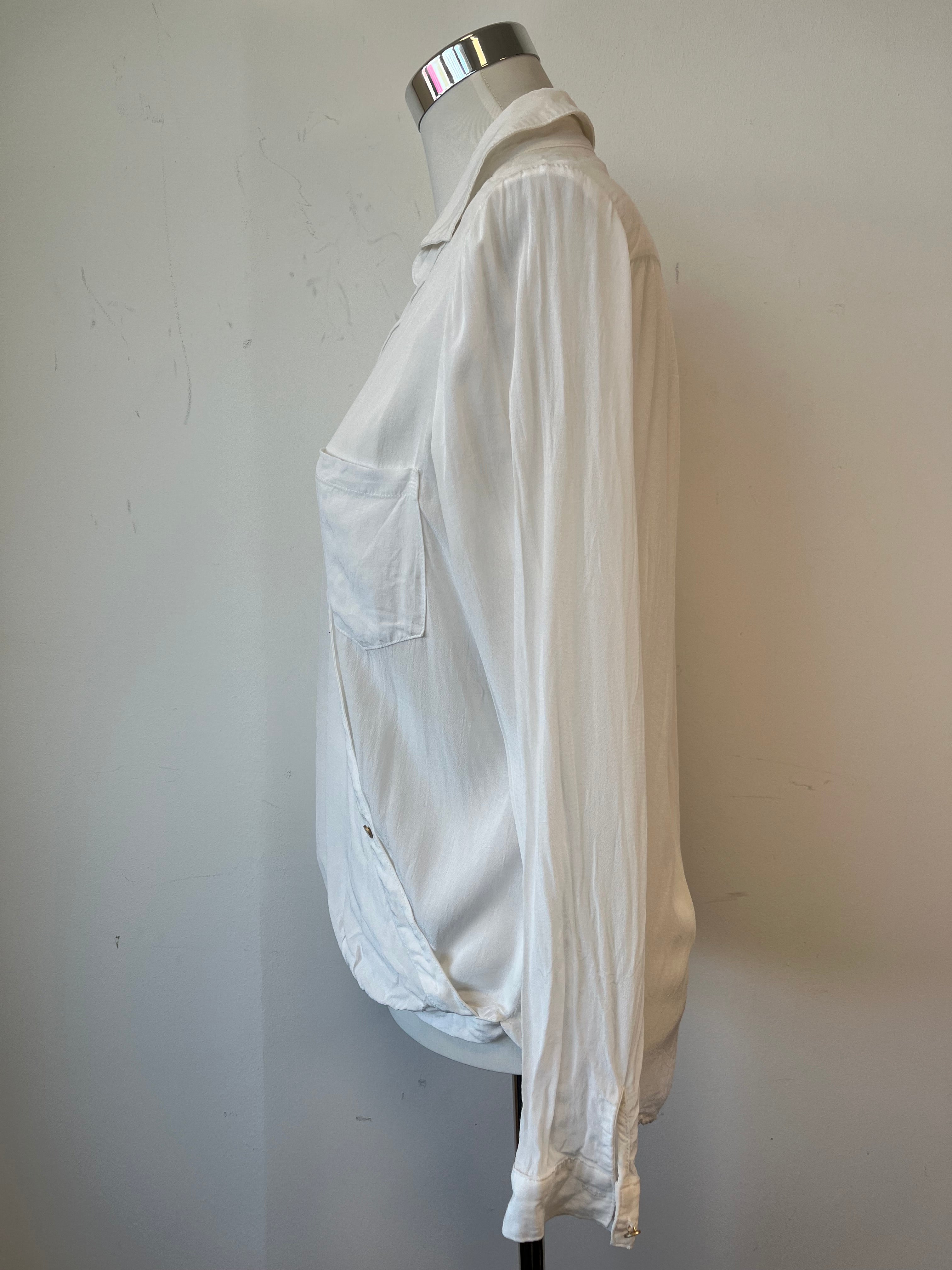 Karen by Simonsen wrap blouse, white, size 38, very good condition