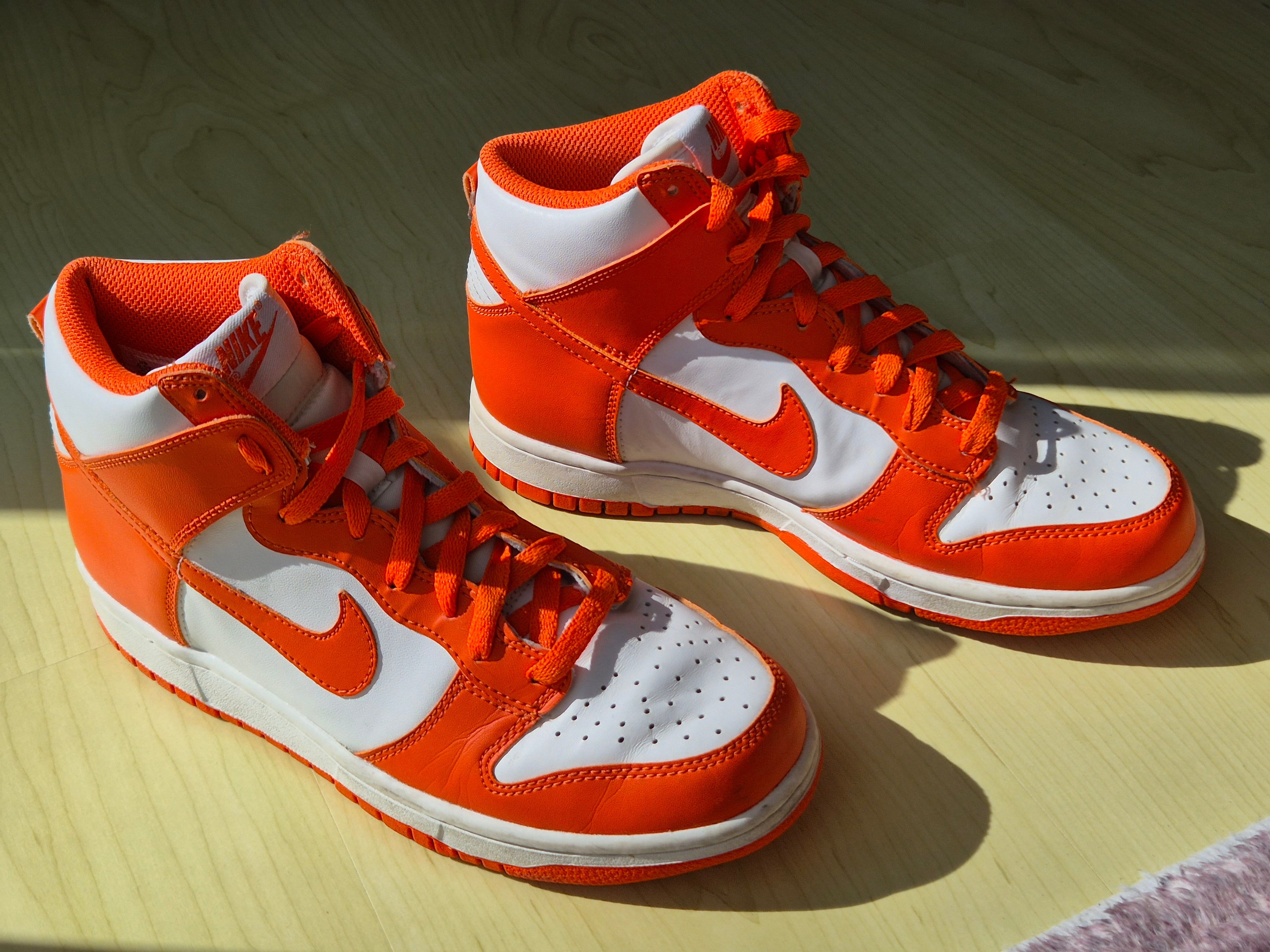 Nike Dunk High Syracuse – Gr. 39 – Orange/Weiß – guter Zustand