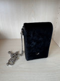 ZARA Mini Crossbody Phone Bag, Black, Compact, Normal Use, Unstitched Rear Corner