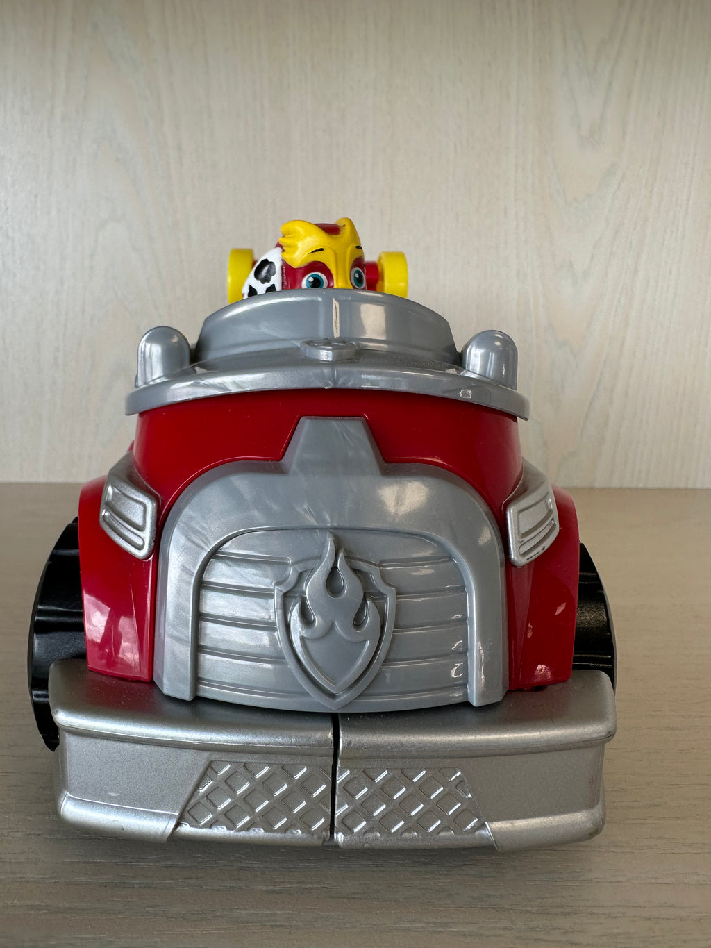 PAW Patrol Mighty Pups Marshall Deluxe Powered-Up Fire Truck, Very Good, Medium