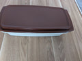 Tupperware Vintage Deli Meat Keeper 816 – Rot, ca. 23x9cm, guter Zustand