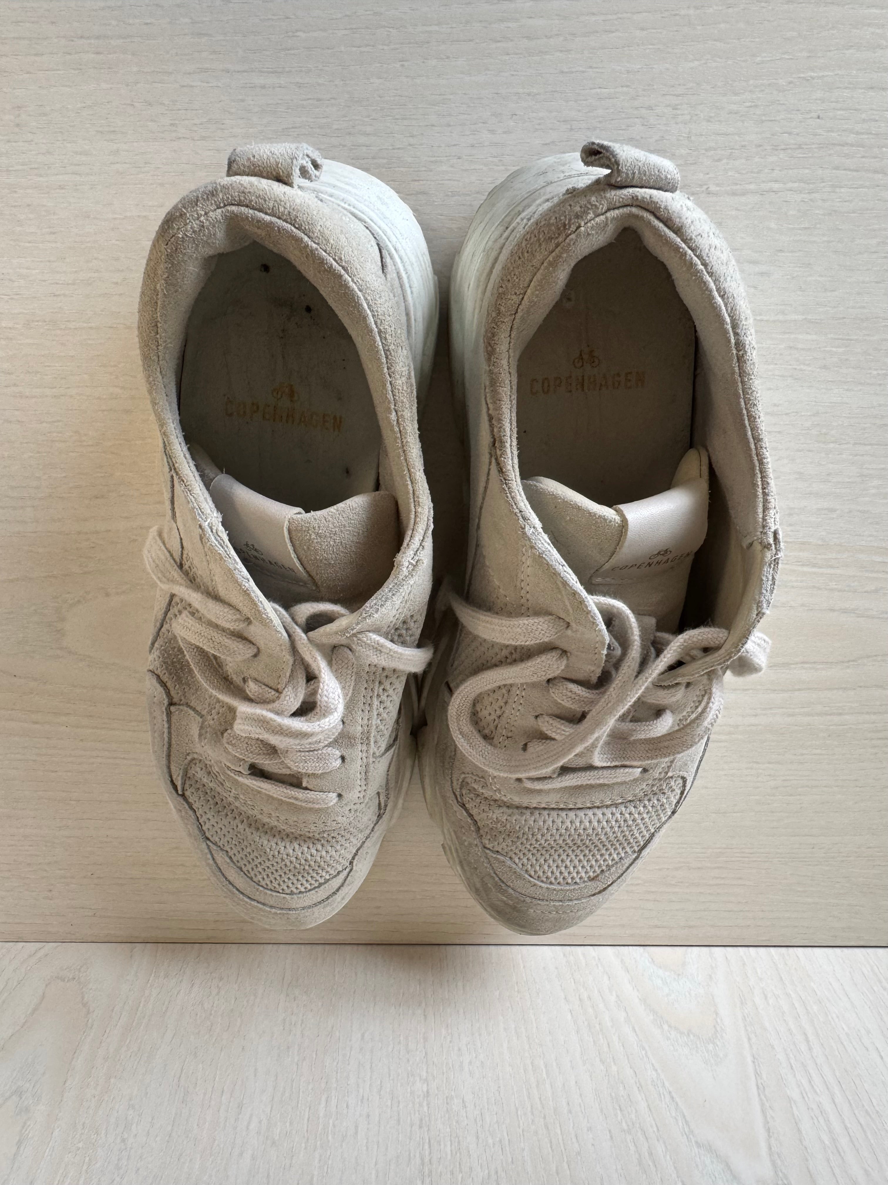 Copenhagen Studios CPH40 Nubuk Sneaker, Gr. 38, sandgrau, guter Zustand
