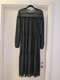 Zara Trafaluc tiered maxi dress, black, size S, like new