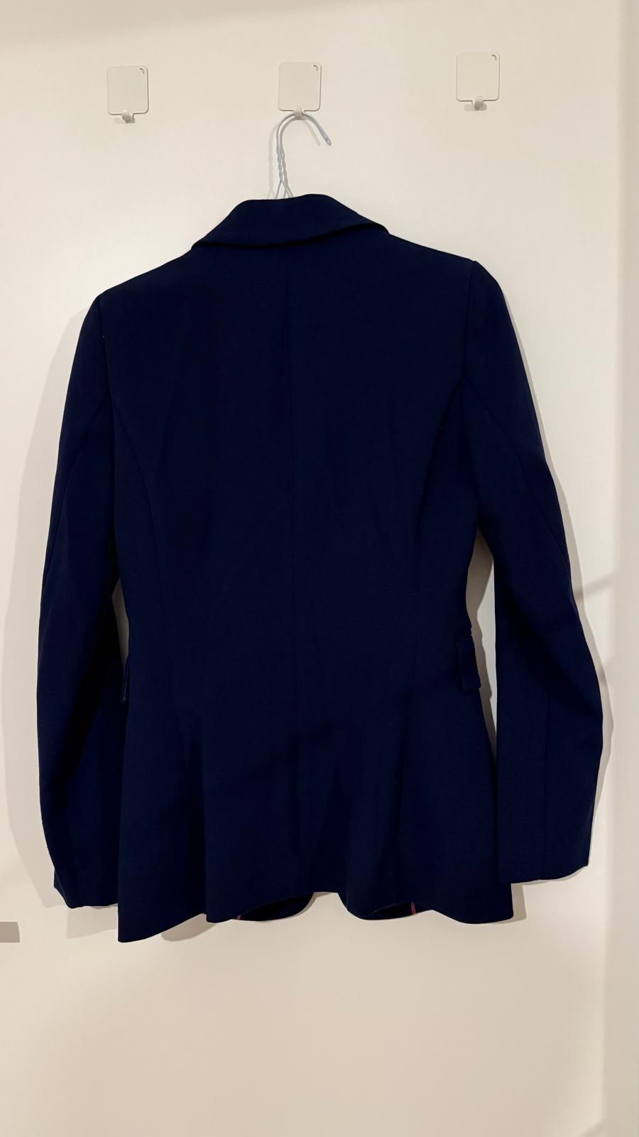 United Colors of Benetton Navy Wool Blend Blazer, Size S, Classic Fit