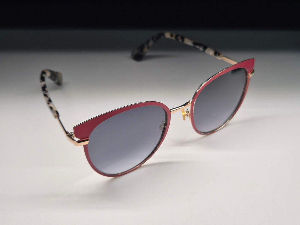 Kate Spade Janalee Sunglasses Red Havana/Grey, 53mm, Case & Cloth, Good Condition