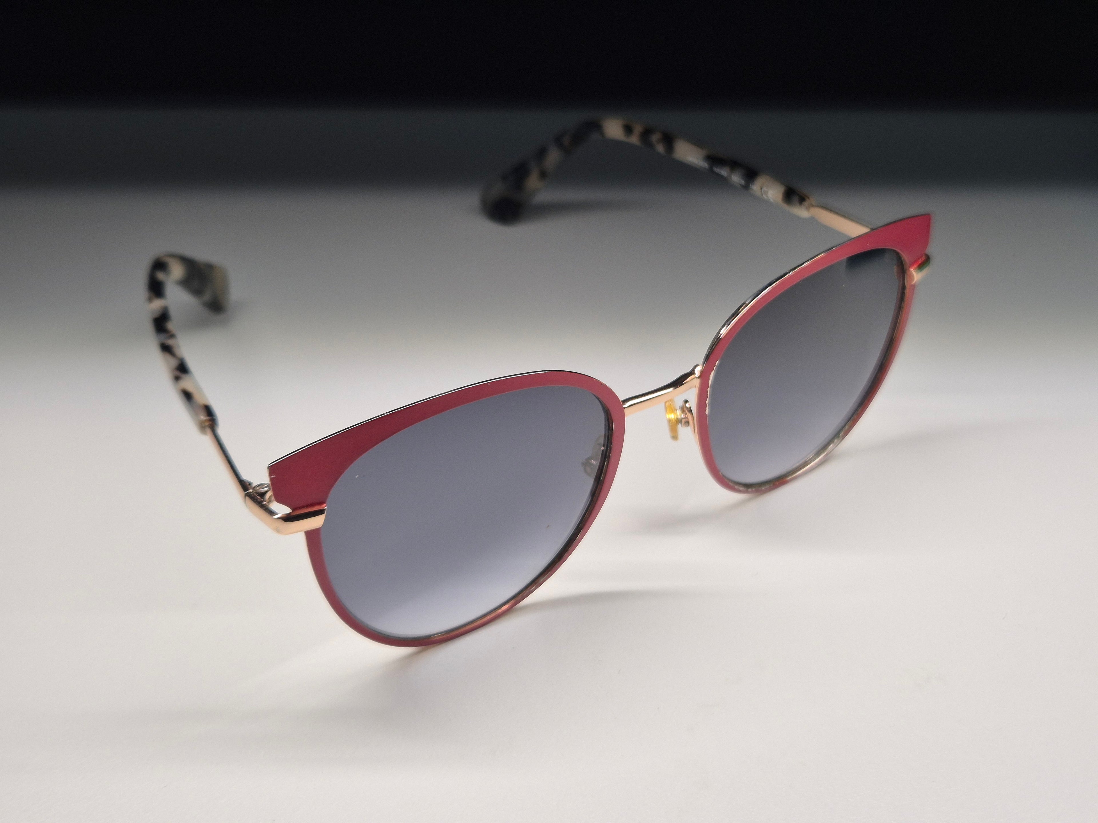 Kate Spade Janalee Sunglasses Red Havana/Grey, 53mm, Case & Cloth, Good Condition