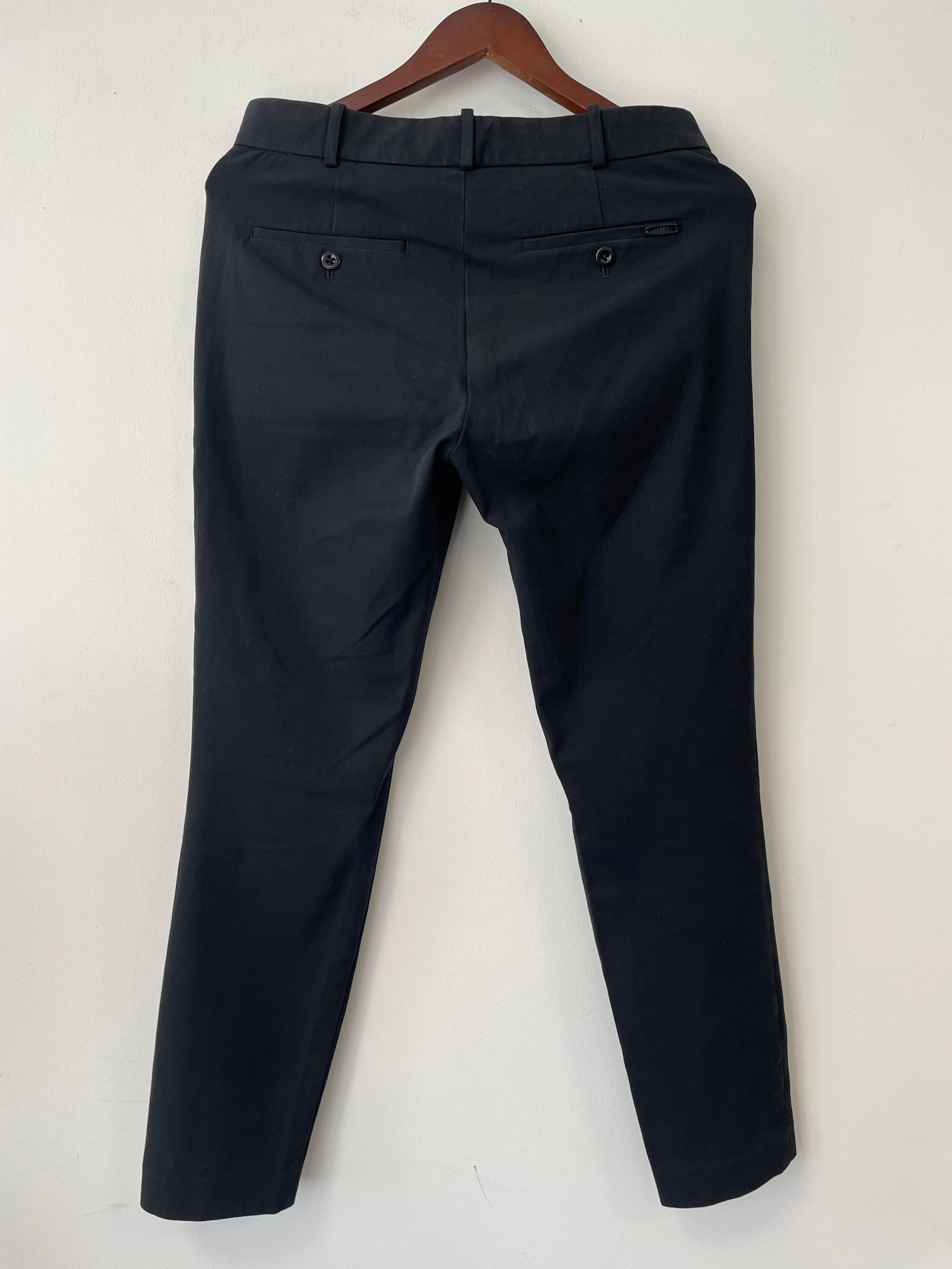 Polo Ralph Lauren Damen Hose Schwarz Gr. 4 Woll-Seide Sehr Gut