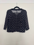 MAX&Co. Polka-Dot Baumwolljacke, Schwarz/Weiß, IT 40 / US 6, Guter Zustand