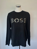 BOSS Logo Sweatshirt | Größe L | Schwarz | Orange Label | Guter Zustand