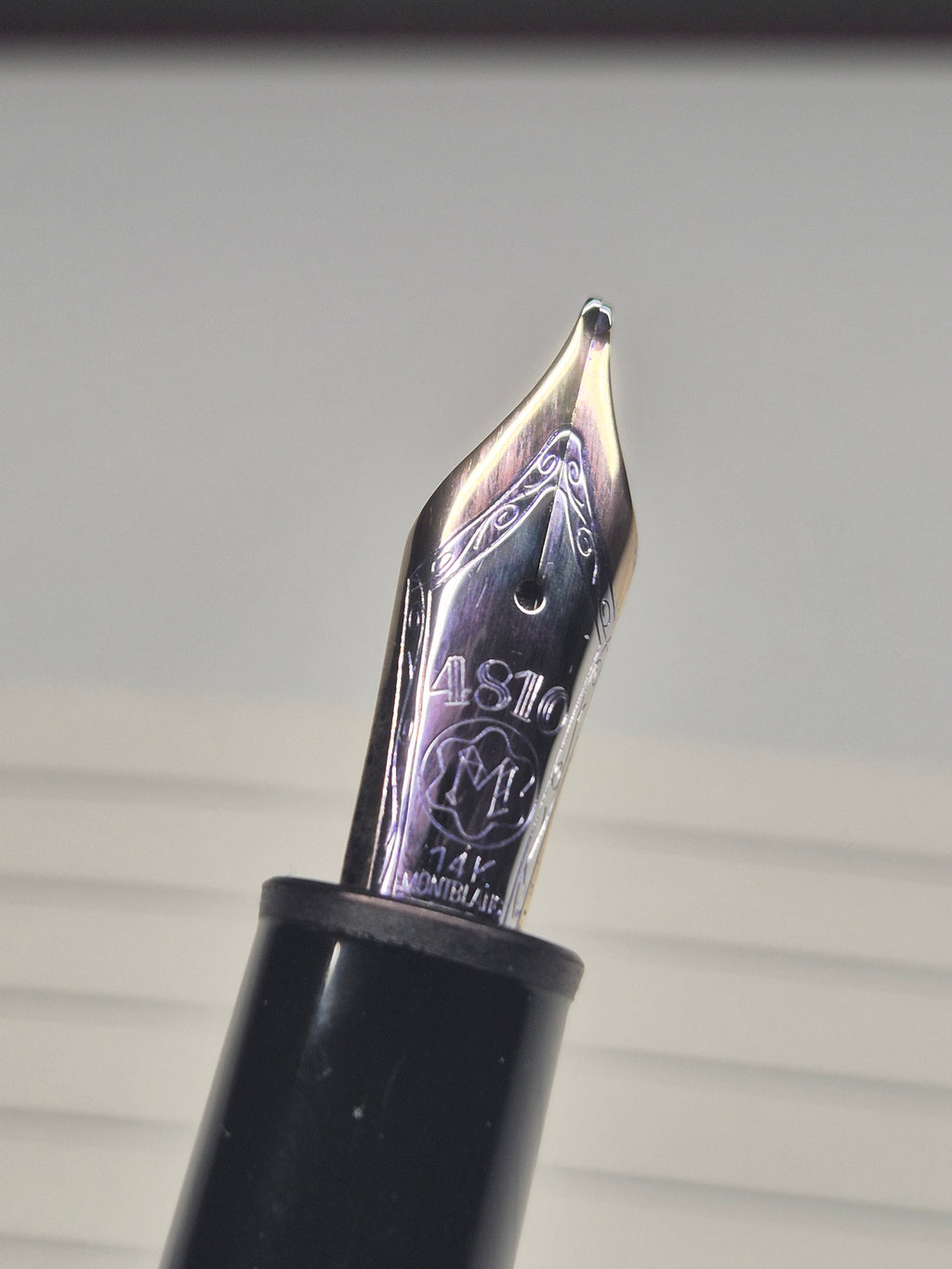 Montblanc Meisterstück 146 Füllfederhalter Schwarz Gold 14K Feder 14cm