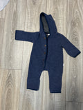 Sanetta PURE Wollfleece Overall 56 Blau Melange – Wie Neu