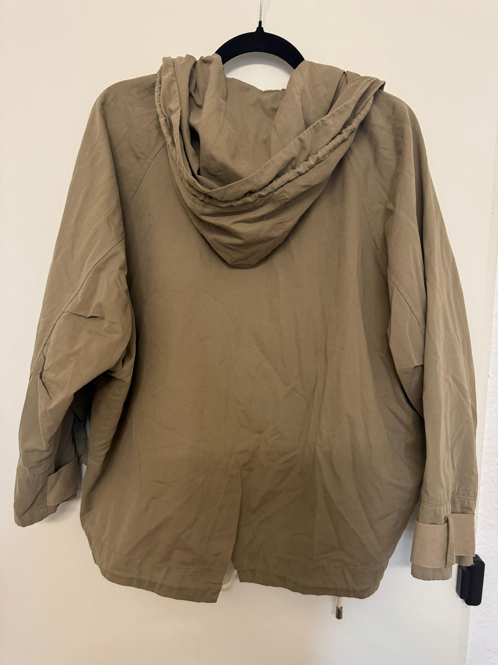 Zara Hooded Jacket – Khaki, XS, Very Good Condition