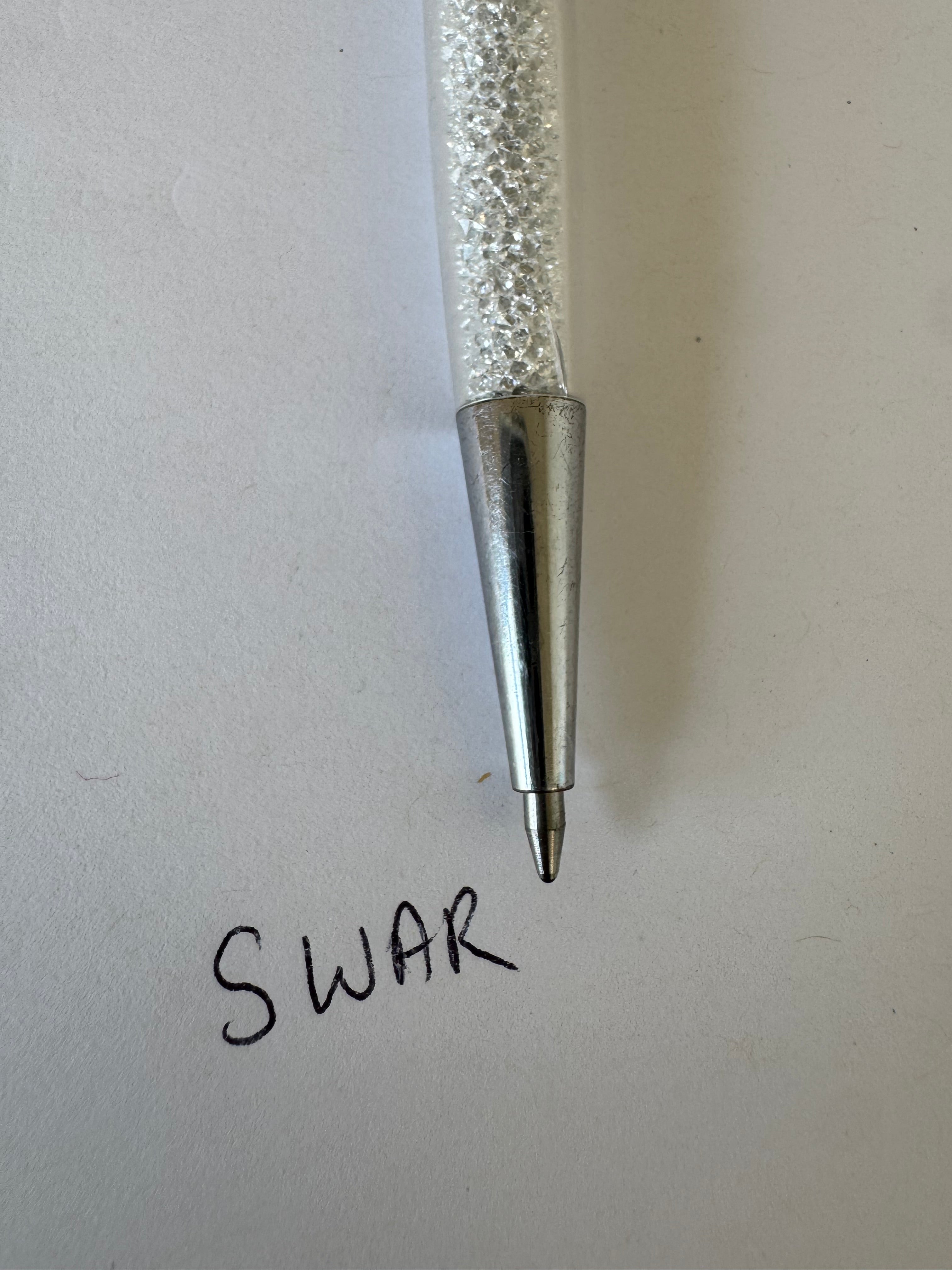 Swarovski Crystalline Stardust Kugelschreiber 14cm Light Lilac, 1300 Kristalle, Gut