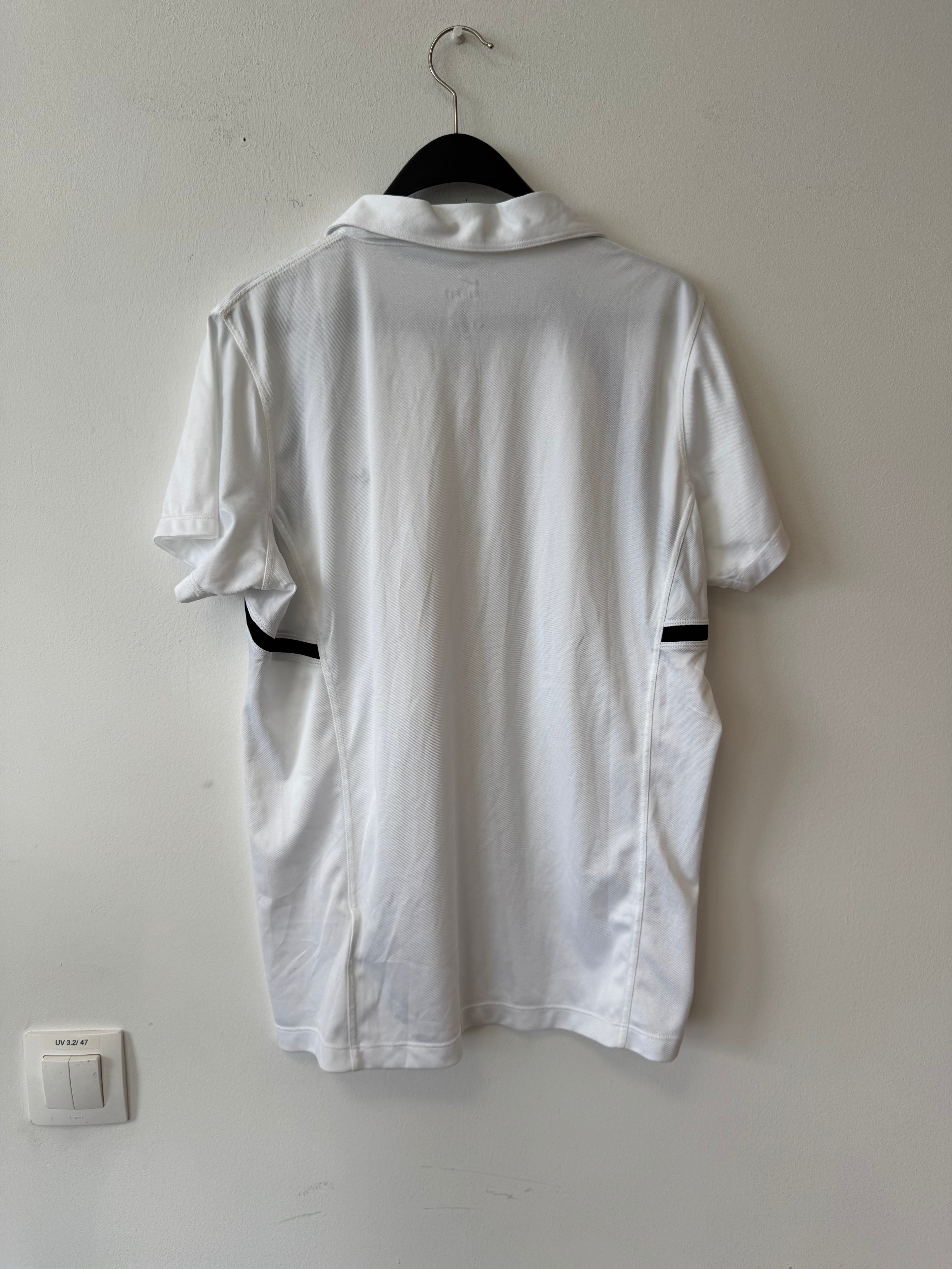 Nike Dri-FIT Men’s Polo Shirt, White/Black, Size XL, Good Condition