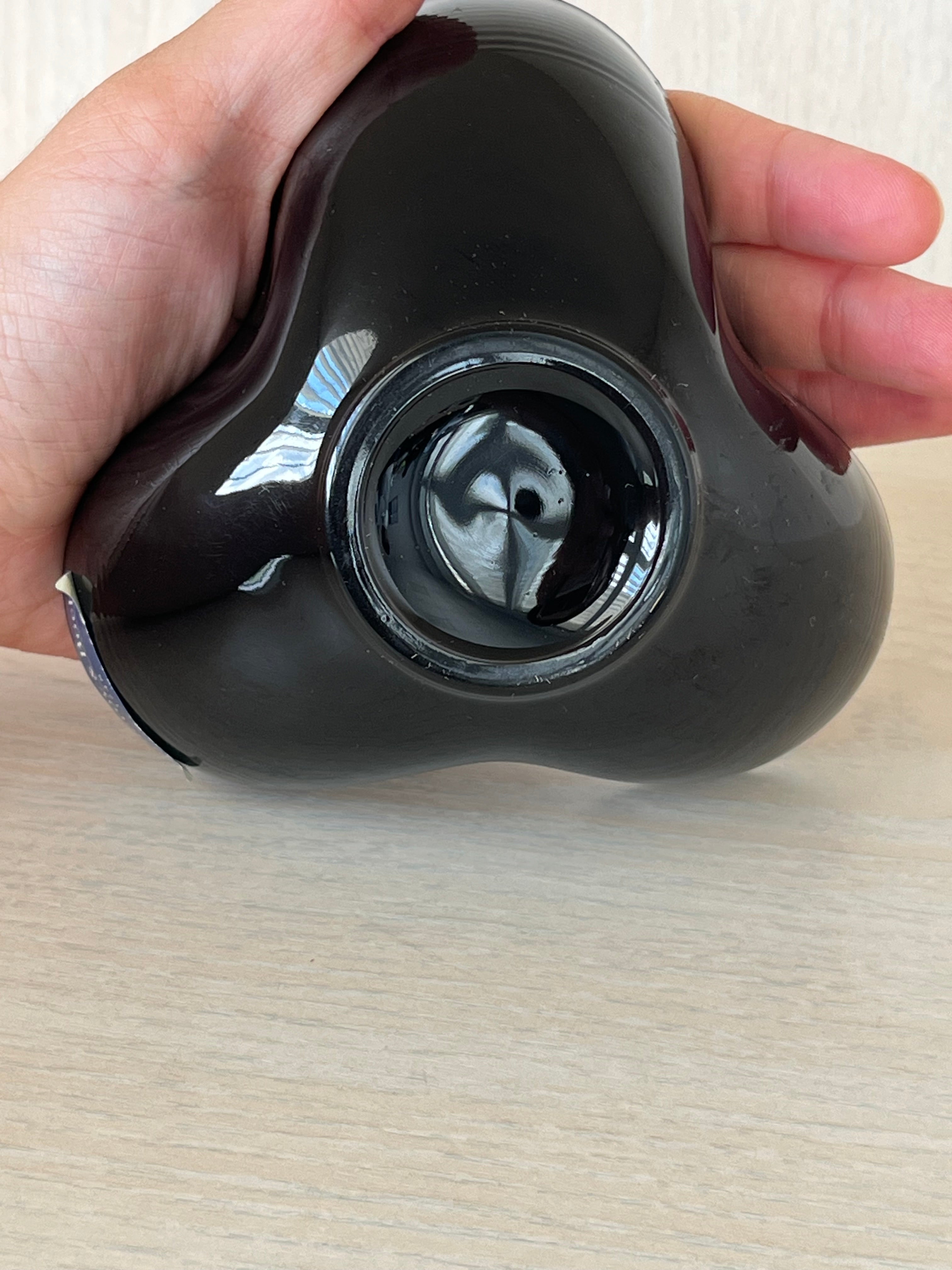 Villeroy & Boch Black Glass Clover Tealight Holder, ca. 10 cm