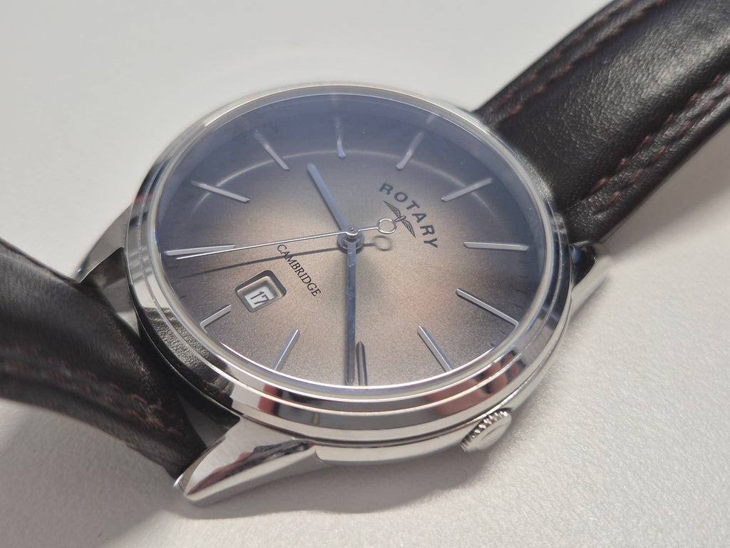 Rotary Cambridge Automatik 42mm Edelstahl Grau Ref. GS05390/20 Sehr Gut