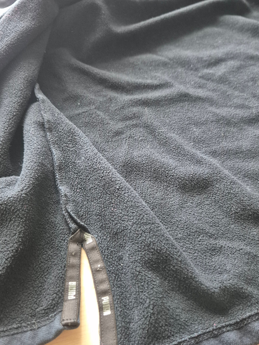 PUMA Power Full-Zip Hoodie – Schwarz/Weiß, Größe M, Gebraucht