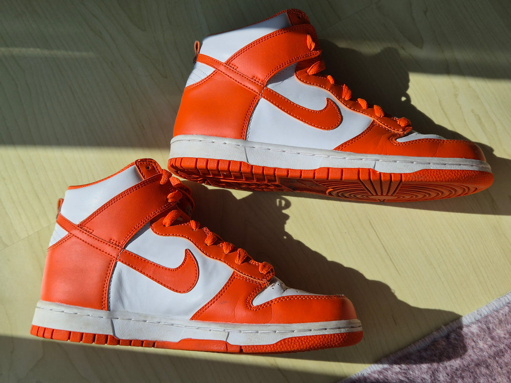 Nike Dunk High Syracuse – Gr. 39 – Orange/Weiß – guter Zustand
