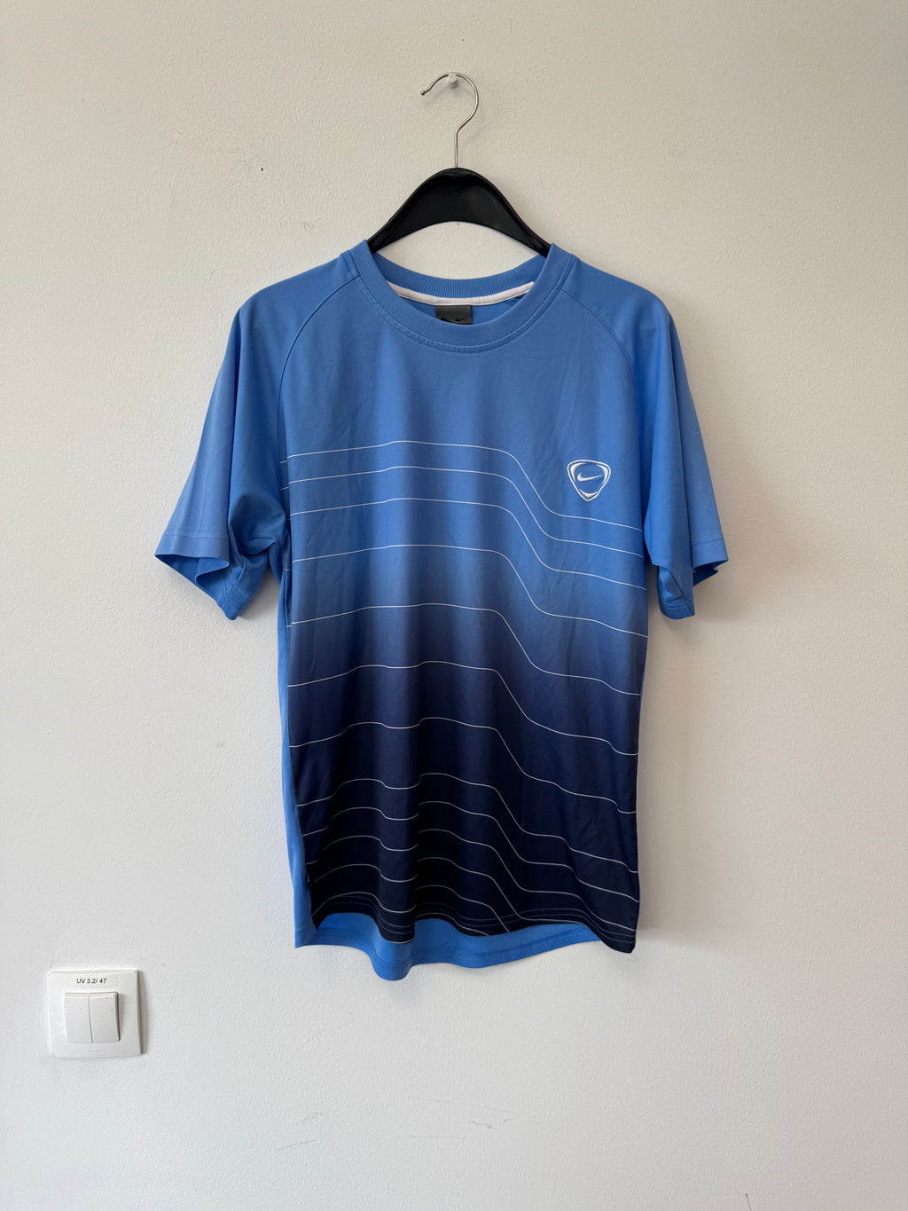 Nike Dri-FIT Running Shirt Men’s L Gradient Blue New
