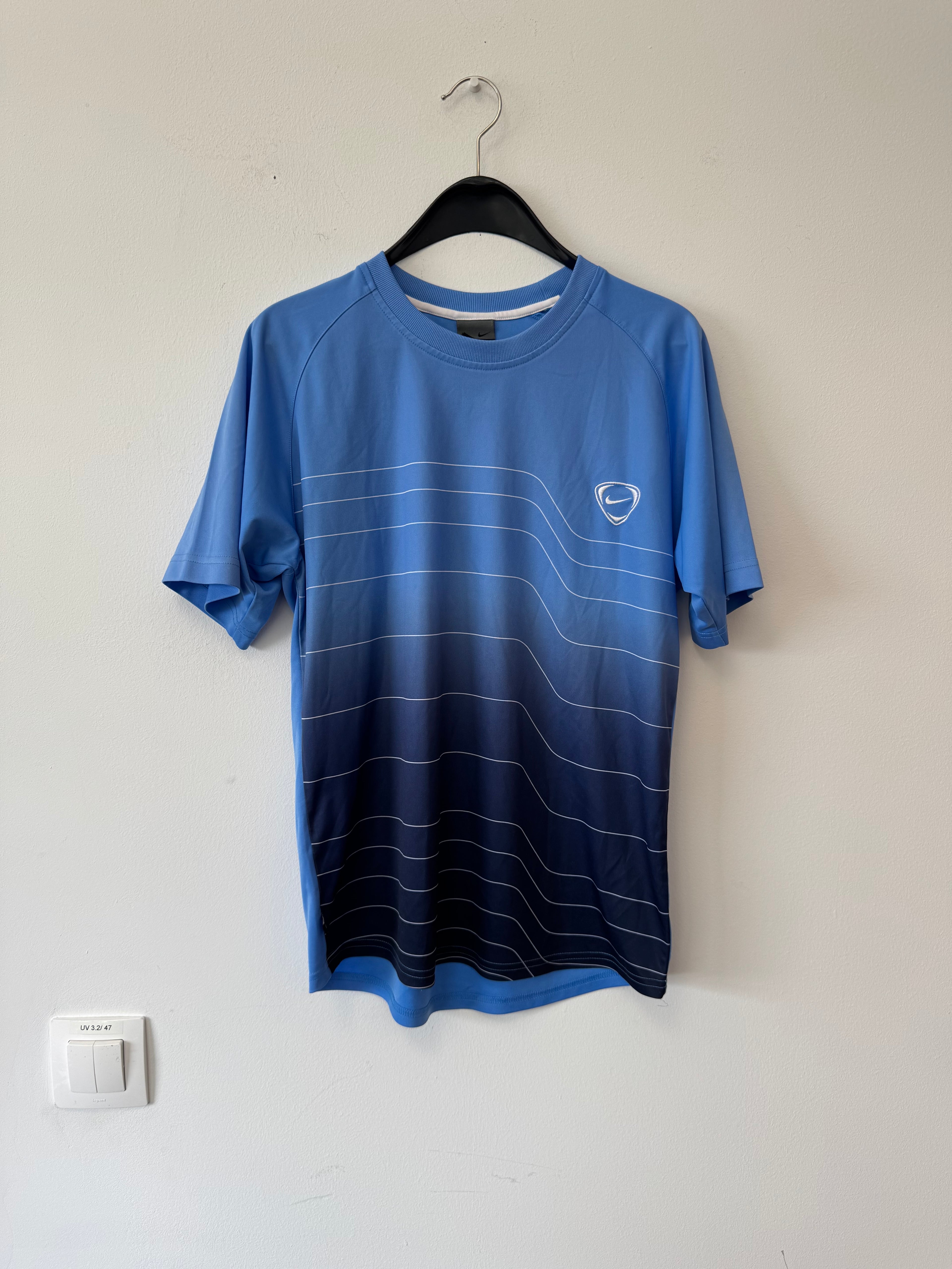 Nike Dri-FIT Running Shirt Men’s L Gradient Blue New