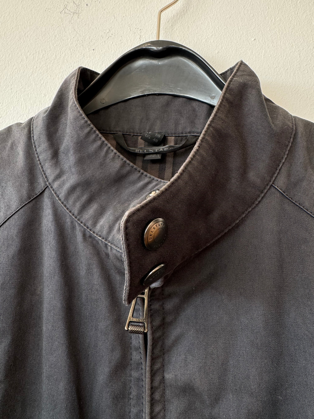 Belstaff Temple Herren Wachsjacke UK 40 Schwarz Zustand Gut