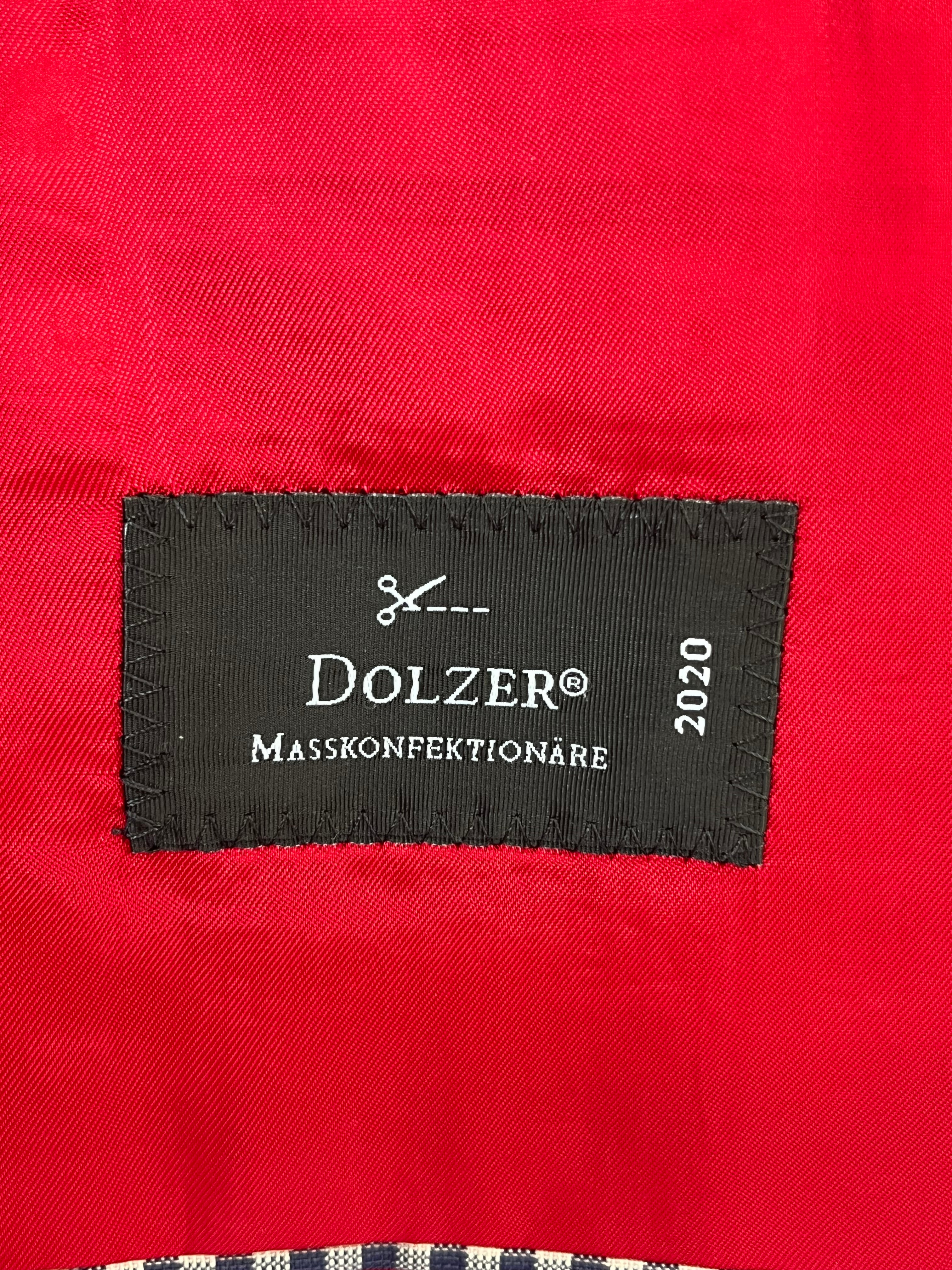 Dolzer Maß-Blazer (Karo) + Navy Chinos, Gr. M, guter Zustand