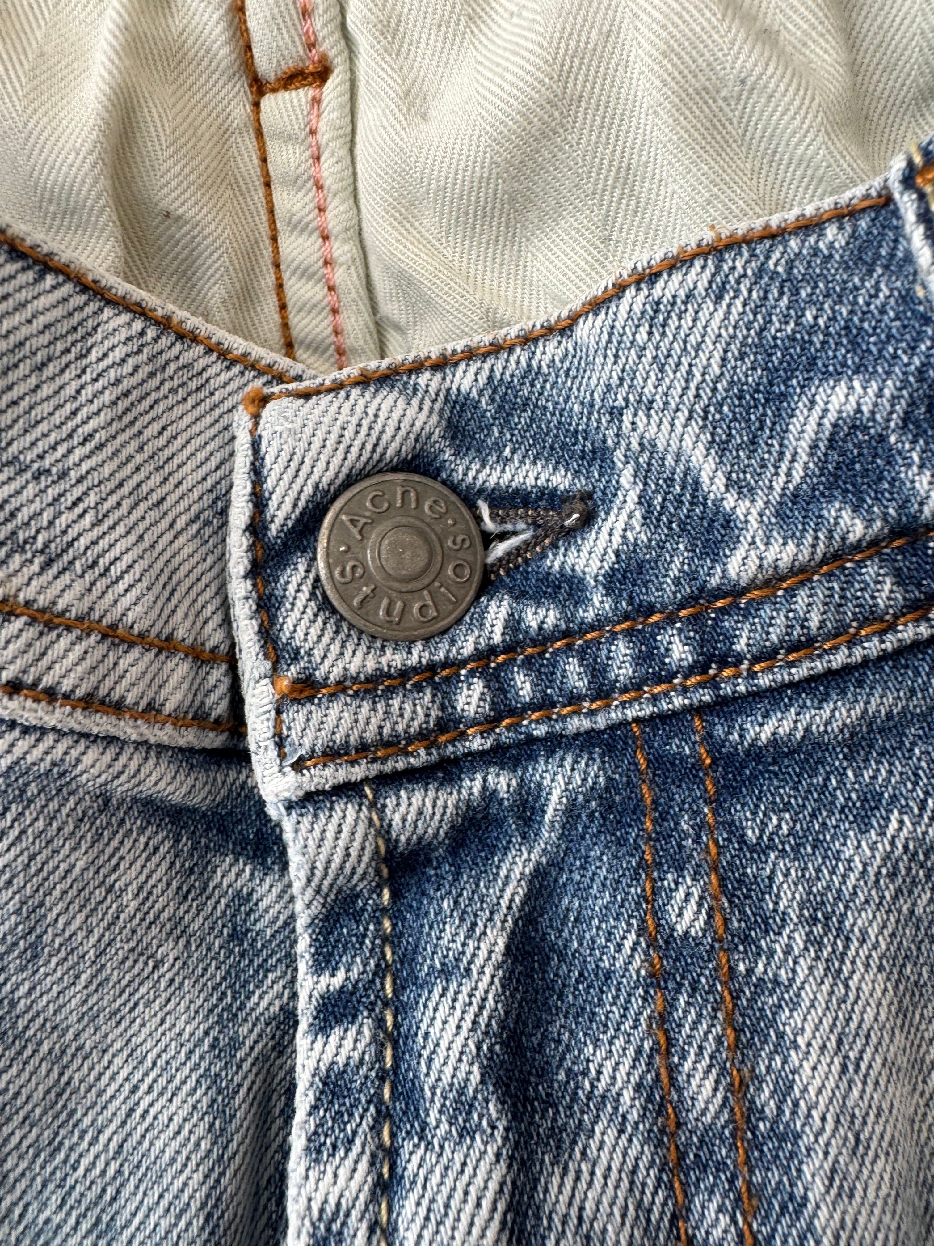 Acne Studios Blå Konst Jeans 28/32 Hellblau, Guter Zustand