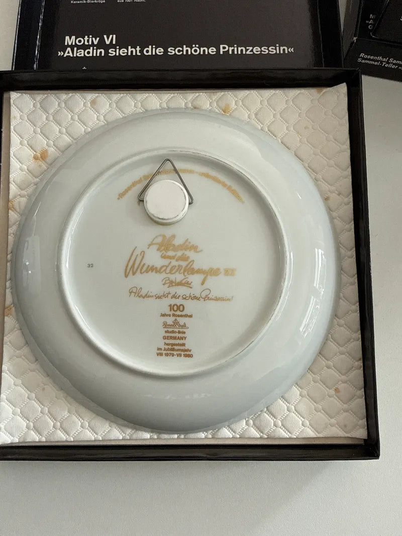 Rosenthal Sammlerplatte Aladdin Motiv VI Björn Wiinblad, sehr guter Zustand
