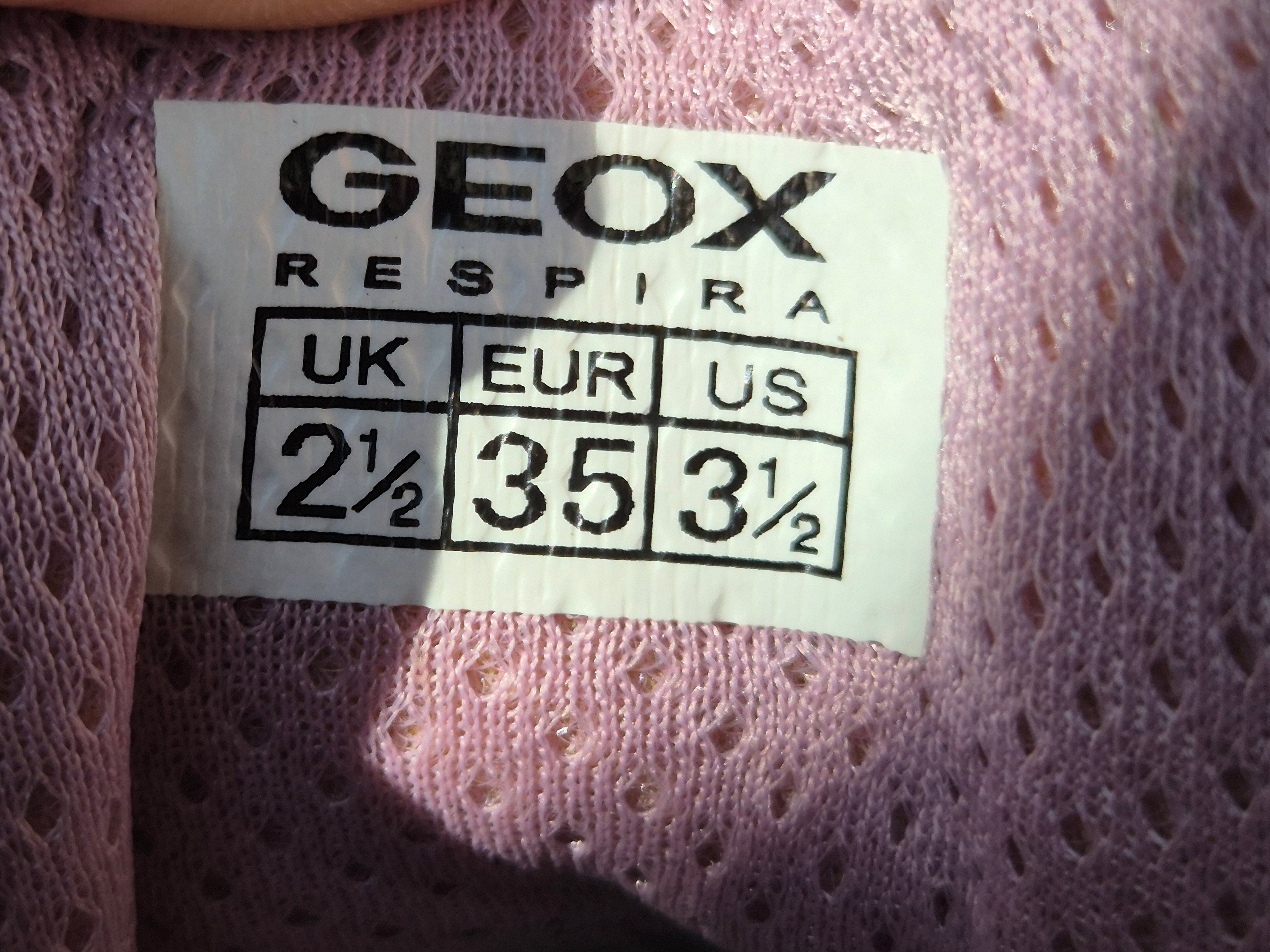 Geox J Kalispera Love Mädchen High-Top Sneaker 35 EU Weiß/Pink – Zustand: Mangelhaft