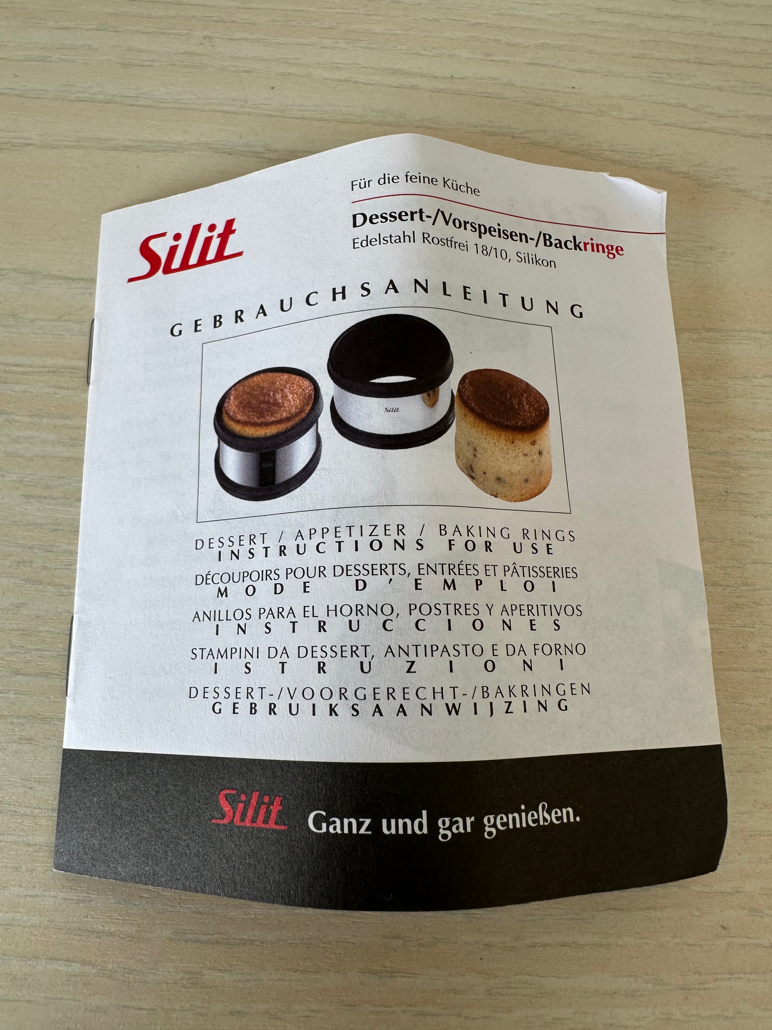 Silit Dessert/Appetizer Rings Set, 2 pcs, 18/10 Stainless Steel, 80 mm, Very Good