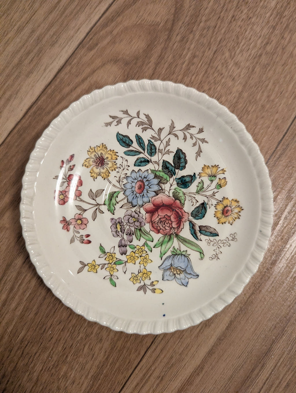 Copeland Spode „Romney“ Mokkatasse & Untertasse | Vintage England | Floral | Gut