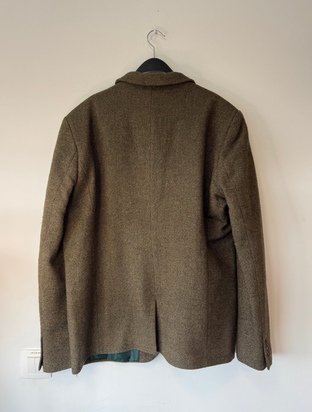 Dstrezzed Tweed Blazer – Braun Herringbone, Größe 2XL, Guter Zustand