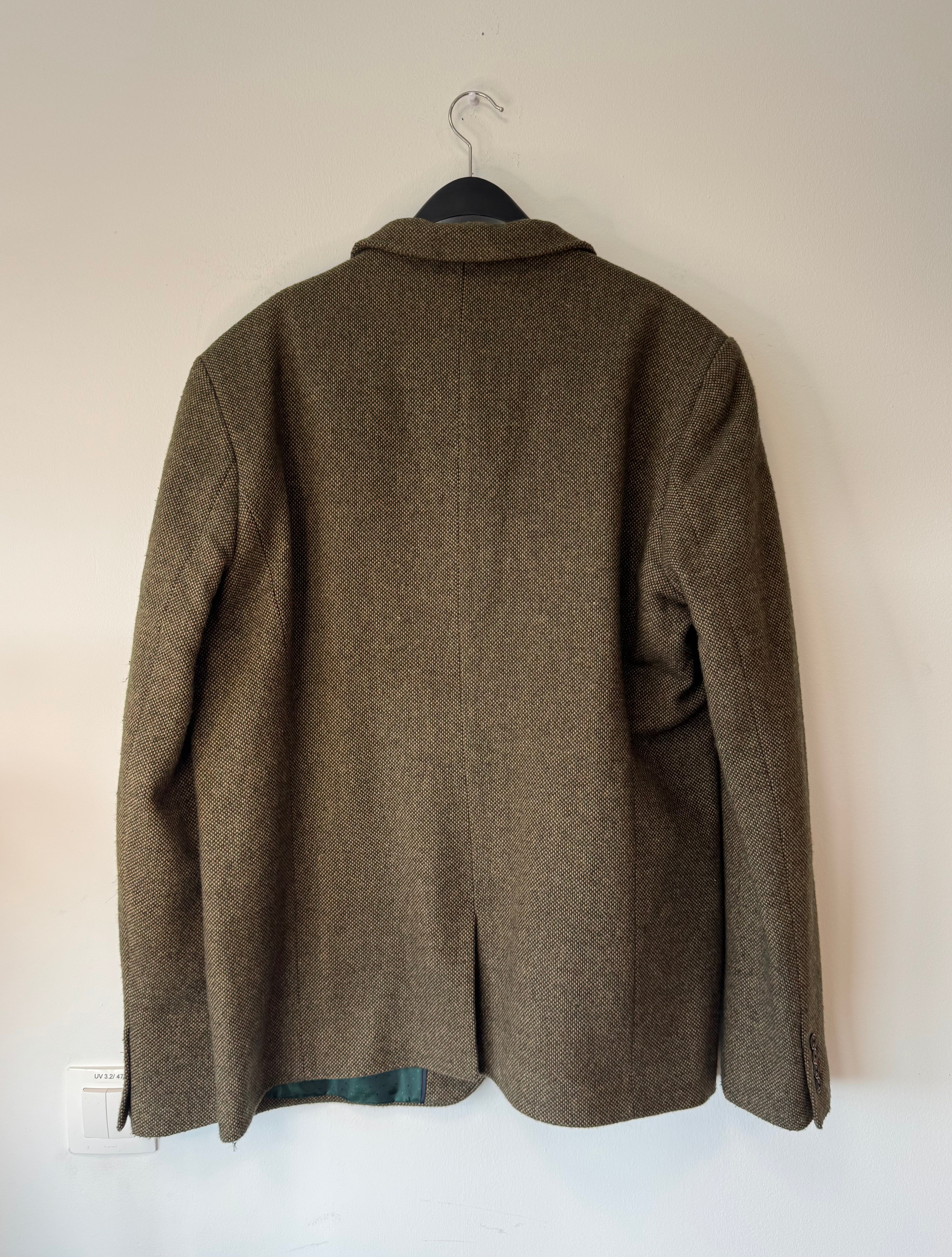 Dstrezzed Tweed Blazer – Braun Herringbone, Größe 2XL, Guter Zustand