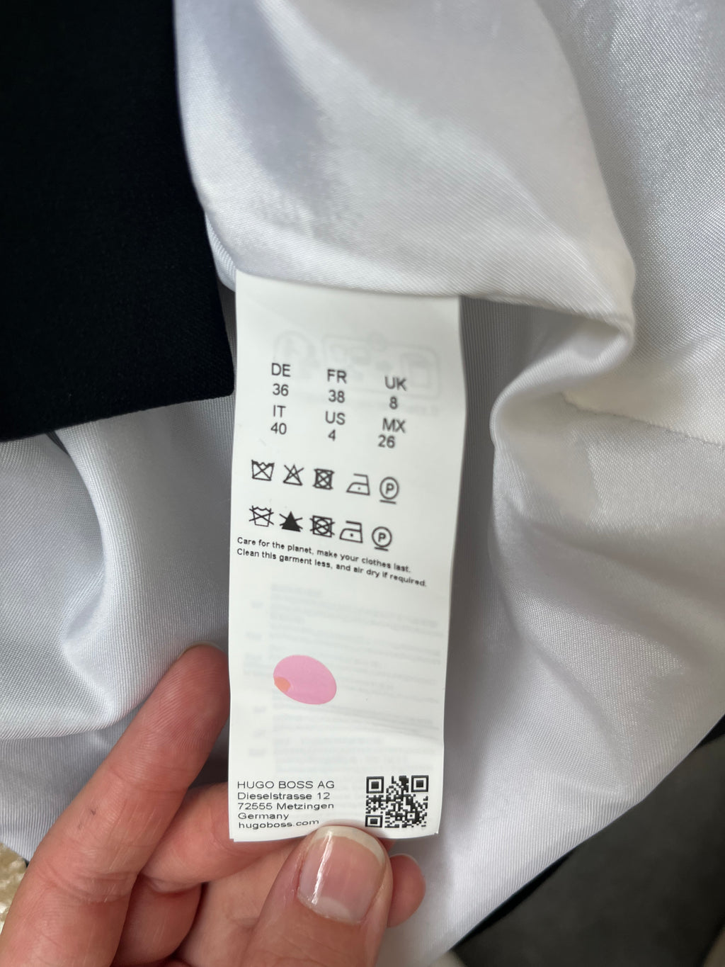 Hugo Boss “Devoka” Dress | EU 36 | Black/White Colour Block | Like New