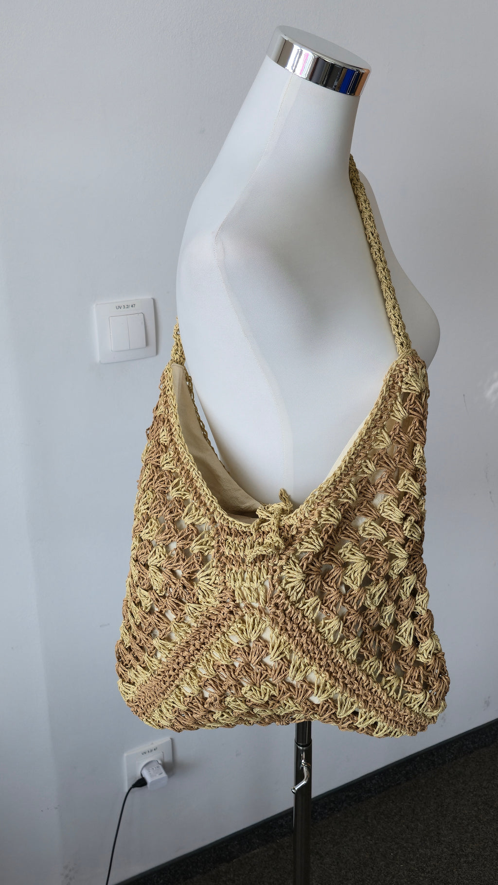 Becksöndergaard Strohhobo Bag – Boho, Natur, Medium, sehr guter Zustand