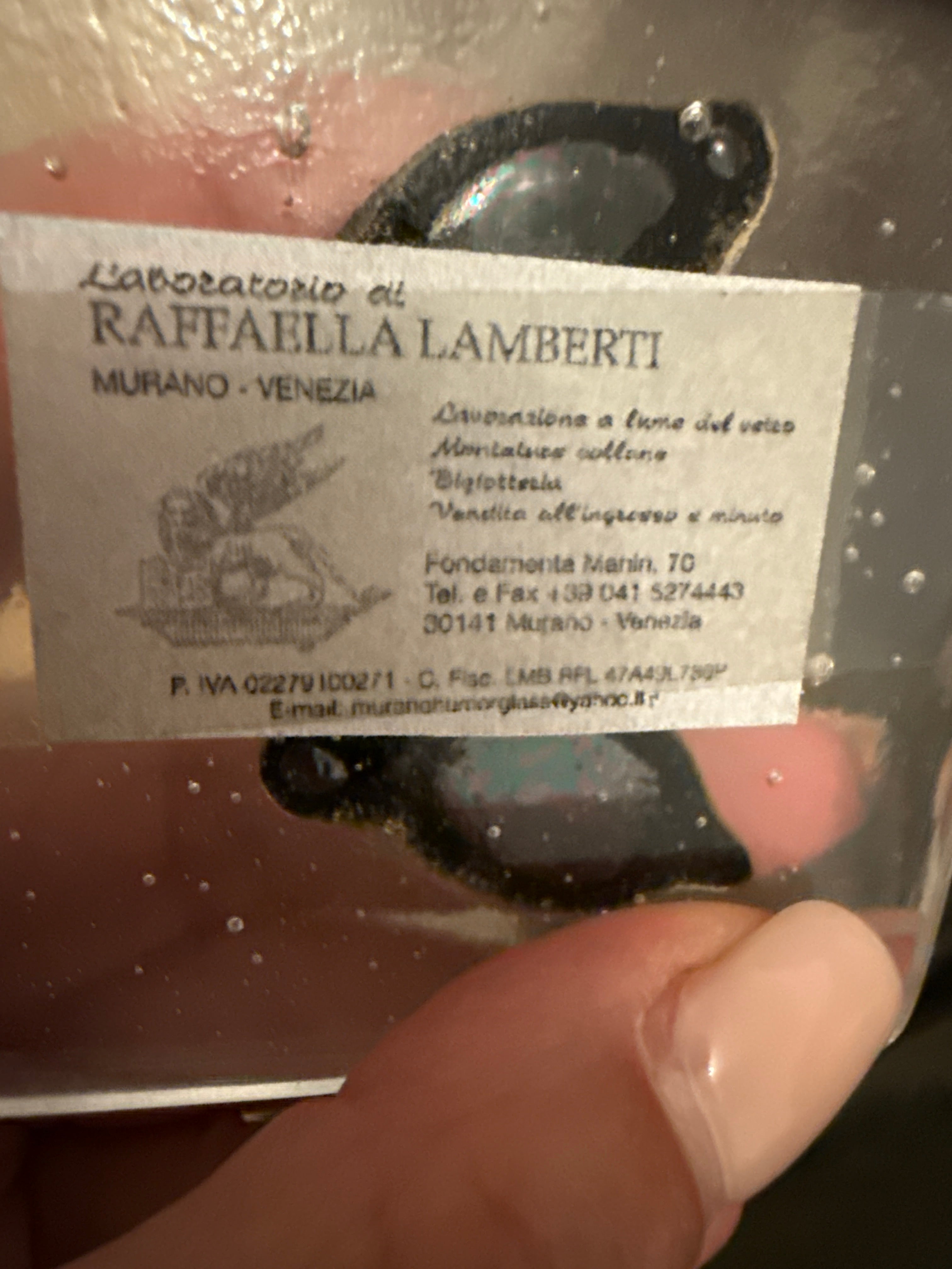 Raffaella Lamberti Murano Glass “Businesswoman” Figurine – Like New